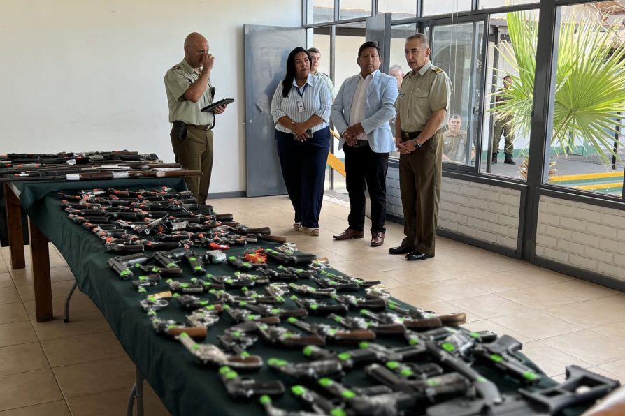 133 armas y 7.400 municiones recuperadas por Carabineros