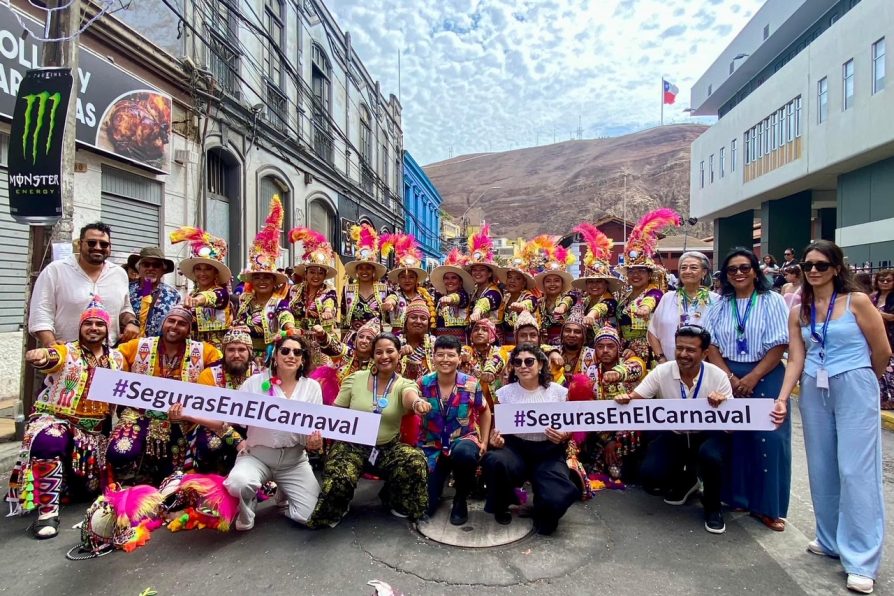 Gran recepción tuvieron los Puntos Morados durante el Carnaval Andino con la Fuerza del Sol 2025